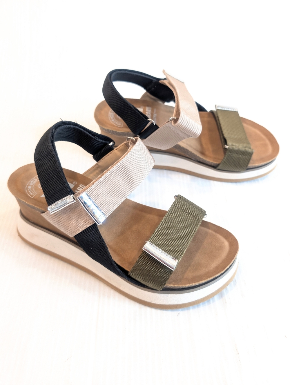XTI Urban Brand Strappy Platform Wedge Sandals Size 36